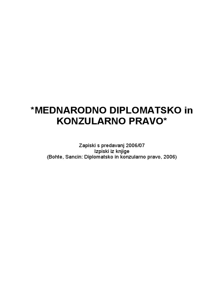 diplomatsko i konzularno pravo
